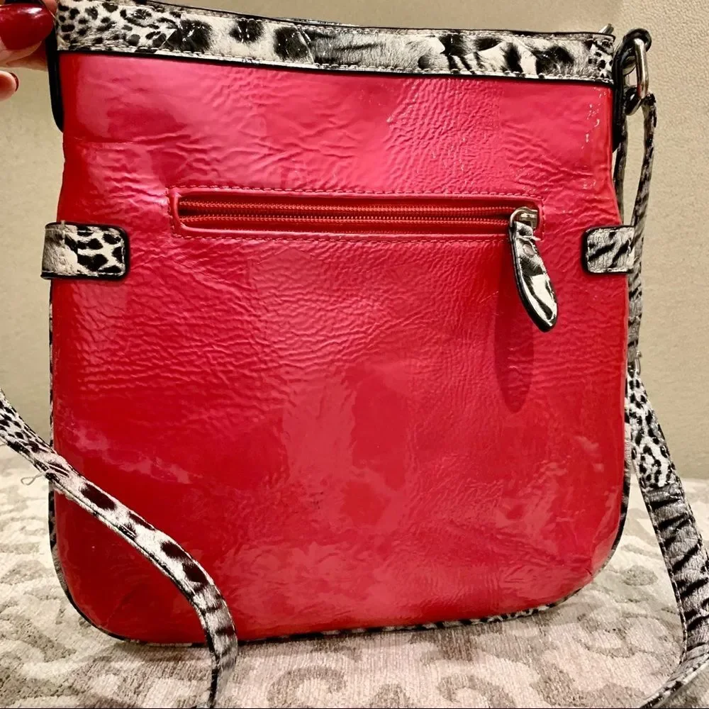 Pink Purse‎ With Silver Embellished Cross